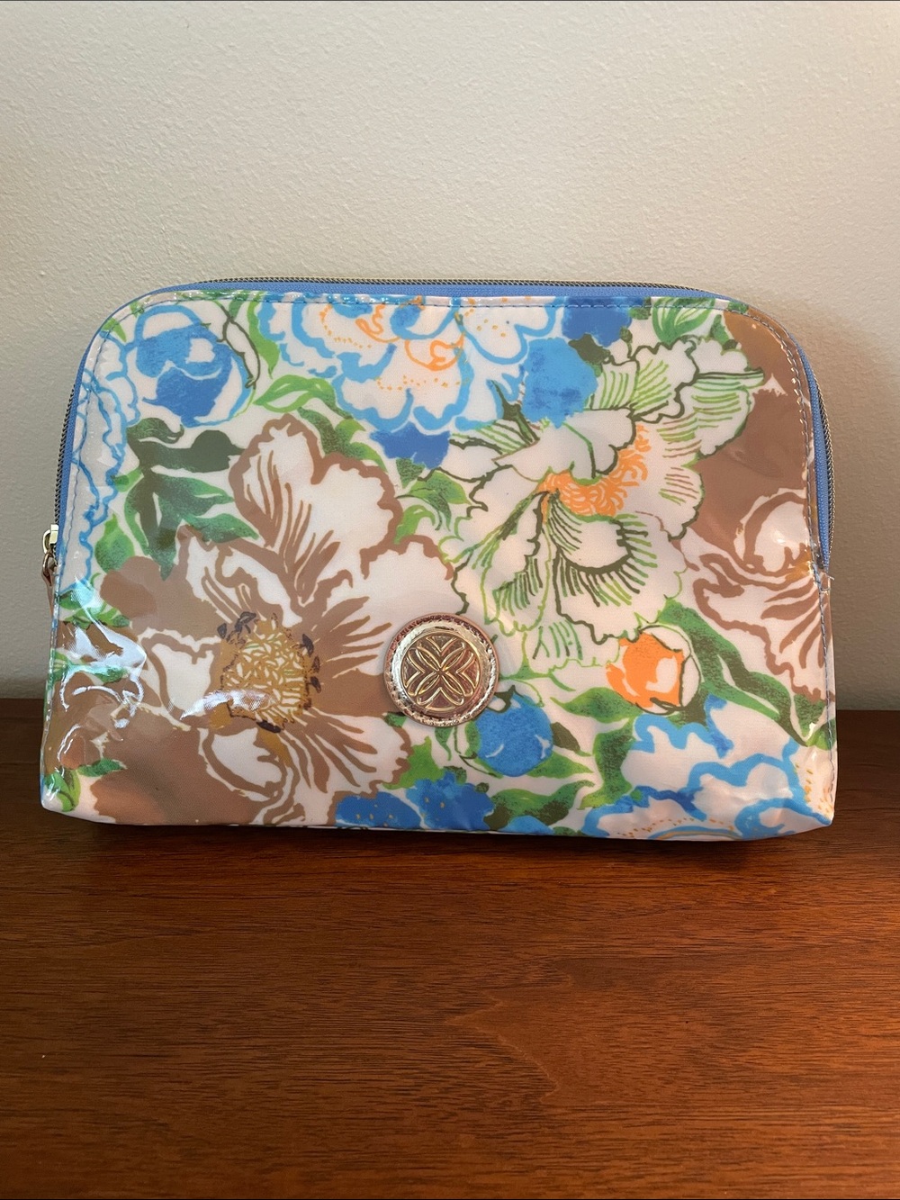 Lilly Pulitzer Floral Cosmetic Bag - Rutabaga Sympeony NWT